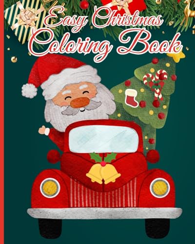 Easy Christmas Coloring Book: A Festive Adventure, Santa Claus for kids and adult, 50 unique creations von Blurb