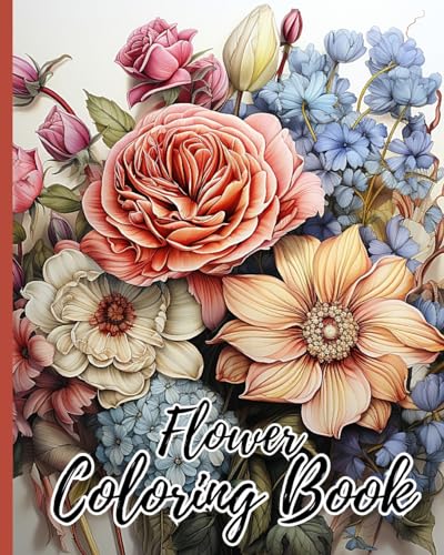 Flower Coloring Book For Kids: Dreaming Flowers Coloring Book, Beautiful Flowers For Relaxation And Creativity von Blurb