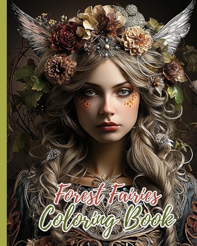 Forest Fairies Coloring Book For Kids: A Collection of Fantasy Coloring Pages with Forest Fairies, Forest Designs Book von Blurb