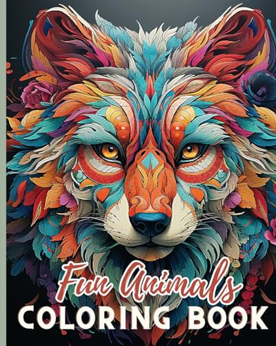 Fun Animals Coloring Book: Animal Mandalas Coloring Book for Mindfulness Meditation, Awesome Animals von Blurb