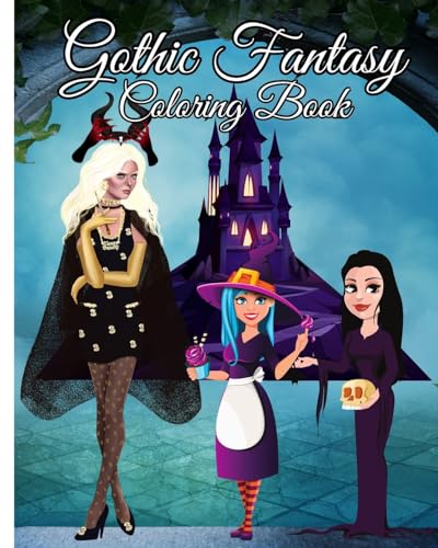 Gothic Fantasy Coloring Book: Creative Haven Gothic Fantasy Coloring Book For Kids, Teens and Adults von Blurb