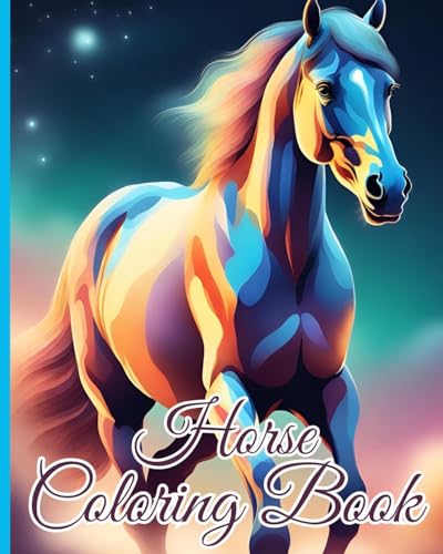 Horse Coloring Book: Cute And Lovingly Designed Horse Illustrations To Color For Girls And Boys von Blurb