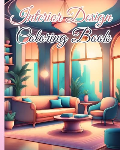 Interior Design Coloring Book: 28 Modern Interiors To Color For Inspiration and Relaxation, Home Designs Book von Blurb