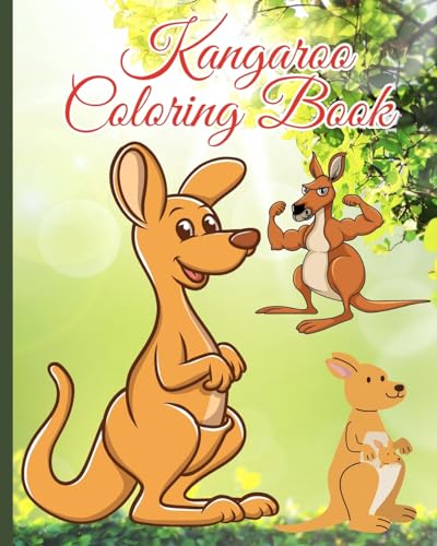 Kangaroo Coloring Book: Featuring 28 cute Kangaroo Designs for Stress-relief Coloring Book von Blurb
