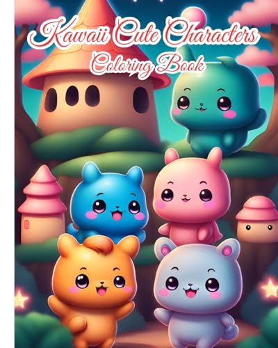 Kawaii Cute Characters Coloring Book: Adorable Kawaii Characters and Playful Designs for Relaxation and Creativity von Blurb