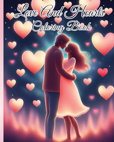 Love And Hearts Coloring Book: Over 25 Beautiful Valentine's Theme Designs, Beautiful Flowers, Sweet Love von Blurb