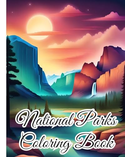 National Parks Coloring Book: Landscapes from America's Top National Parks and Recreation Areas, Nature von Blurb