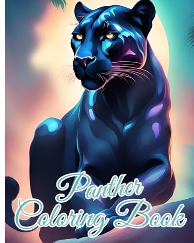 Panther Coloring Book For Children: Jungle Animal Painting, Realistic Art, Coloring Book Panther For Stress Relief von Blurb