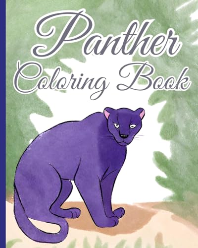 Panther Coloring Book For Girls, Boys: Adult and Kids Coloring Books for Jungle Animals Lovers, Amazing Panthers Book von Blurb
