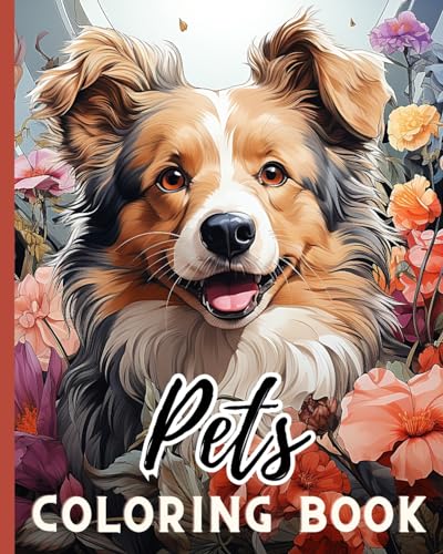 Pets Coloring Book: Awesome Coloring Book for Kids, Happy Puppy Coloring Pages, Gifts for Children von Blurb