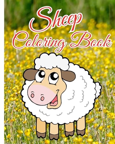 Sheep Coloring Book: 32 Coloring Pages for Relaxation and Stress Relief, Cool Gift For Sheep Lovers von Blurb