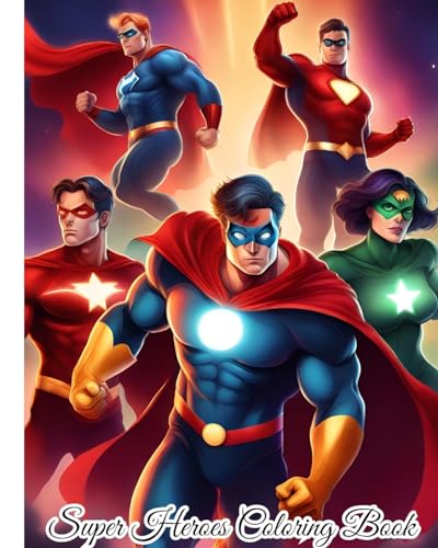Super Heroes Coloring Book: Creative and Fun Coloring Book, Great Gift for Boys, Girls, All Super Hero Fans von Blurb