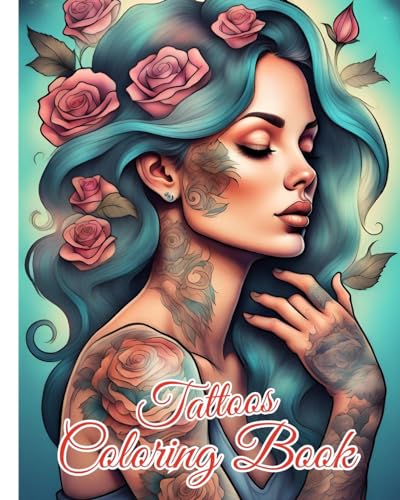 Tattoos Coloring Book: Tattoo Coloring Book for Adults with Beautiful Tattoo Designs for Relaxation von Blurb