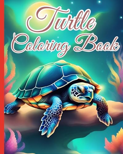 Turtle Coloring Book: 36 Relaxing Turtle Designs for Relaxation, Serene Underwater World von Blurb