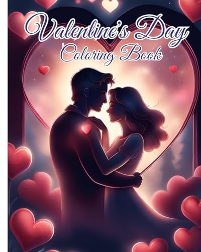 Valentine's Day Coloring Book: Valentine Coloring Book For Adults Featuring Animals, Romantic Scenes, Hearts von Blurb