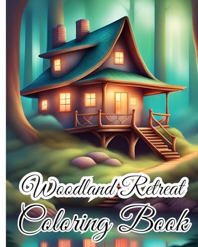 Woodland Retreat Coloring Book: Tranquil Forest Hideaways, Whimsical Creatures, Serene Nature Scenes, Serenity von Blurb