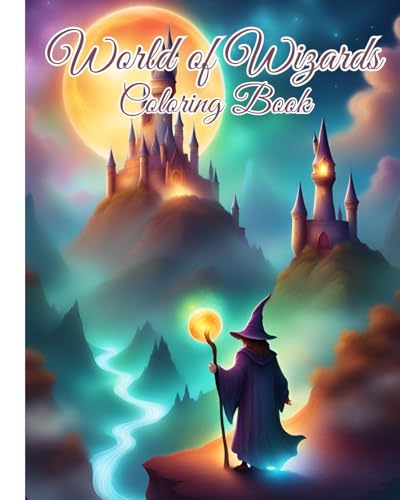 World of Wizards Coloring Book: World of Magic with the Mightiest Wizards for an Enchanting Coloring Pages von Blurb