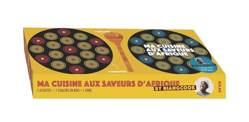 Coffret Ma cuisine aux saveurs d'Afrique: Avec 2 assiettes, 1 cuillère en bois, 1 livre von SOLAR