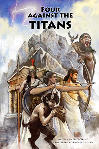 Four Against the Titans: Greek mythology pen-and-paper solo adventure game (Four Against Darkness, Band 16) von Independently Published