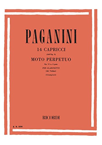 14 Capricci Dall'Op. 1 E 'Moto Perpetuo' Op.11 von Ricordi