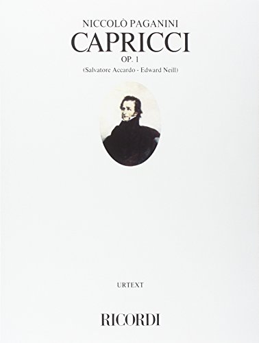 24 Capricci Opus 1 von Ricordi Milano Casella postale 1262