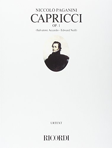 24 Capricci Opus 1 (VIOLON) von Ricordi