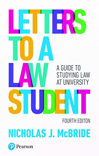 Letters to a Law Student: A guide to studying law at university von Pearson