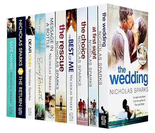 Nicholas Sparks 5 Book Set - Series-3 (Every Breath, Longest Ride, Best Of Me, Safe Haven, Dear John)