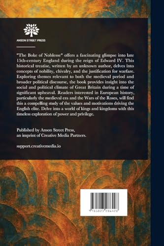 The Boke of Noblesse von Anson Street Press