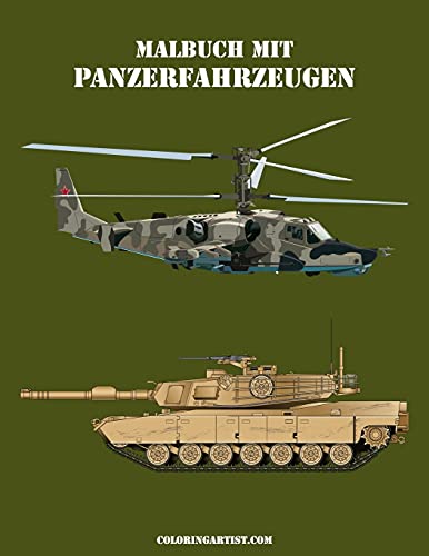 Malbuch mit Panzerfahrzeugen 2