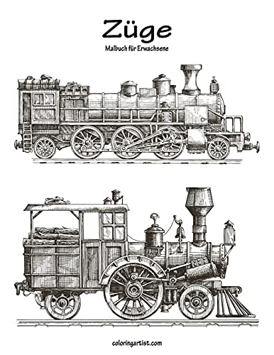 Züge-Malbuch für Erwachsene 1 Züge-Malbuch für Erwachsene 1