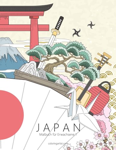 Japan-Malbuch für Erwachsene 1 von Createspace Independent Publishing Platform