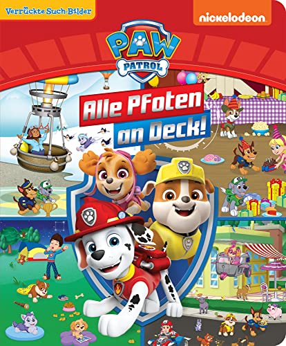 PAW Patrol - Alle Pfoten an Deck! - Verrückte Such-Bilder, groß - Wimmelbuch - Pappbilderbuch mit wattiertem Umschlag PAW Patrol - Alle Pfoten an Deck! - Verrückte Such-Bilder, groß - Wimmelbuch - Pappbilderbuch mit wattiertem Umschlag