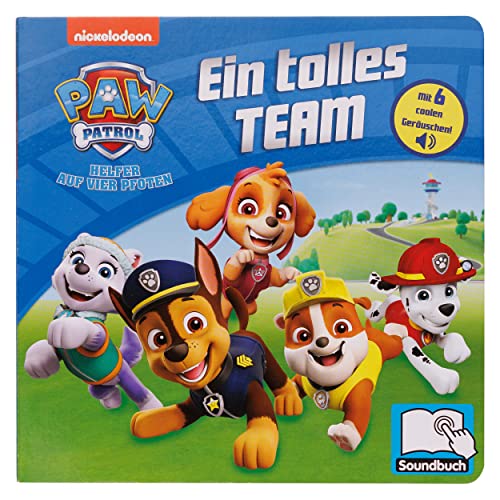 PAW Patrol - Ein tolles Team - Pappbilderbuch mit 6 integrierten Sounds - Soundbuch für Kinder ab 18 Monaten