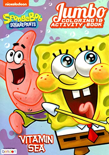 Spongebob SquarePants - Jumbo Coloring & Activity Book - Vitamin Sea Spongebob SquarePants - Jumbo Coloring & Activity Book - Vitamin Sea