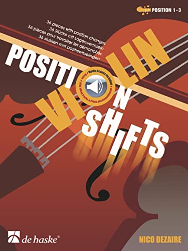 Violin Position Shifts: 36 Stücke mit Lagenwechseln. Buch + Online-Audio. 36 pieces with position changes. Book with Audio-Online-File