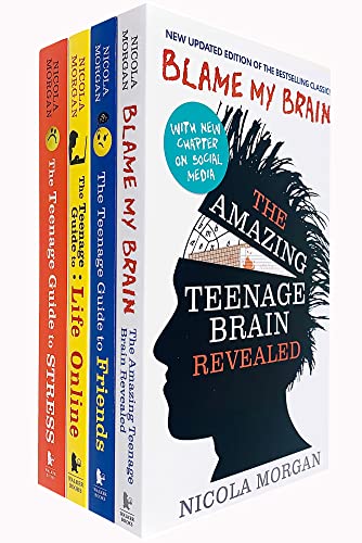 Nicola Morgans Teenage Guide 3 Books Collection Set (Guide to Friends, Guide to Stress, Blame My Brain)
