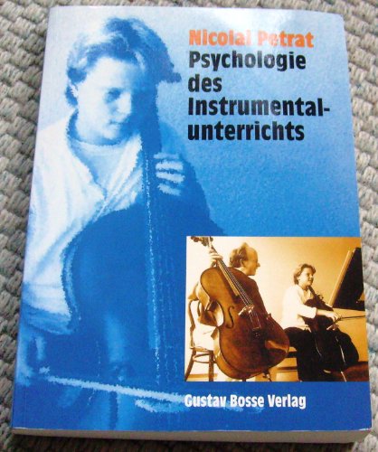 Psychologie des Instrumentalunterrichts von Bosse Verlag GmbH & Co