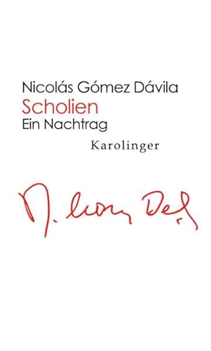 Scholien: Ein Nachtrag von Karolinger Verlag