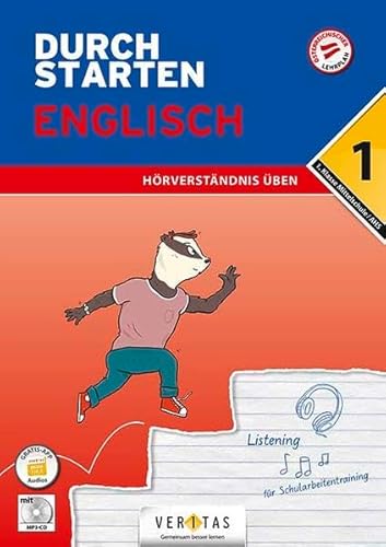 Durchstarten - Englisch Mittelschule/AHS - 1. Klasse: Hörverständnis - Übungsbuch mit Lösungen von Veritas Verlag
