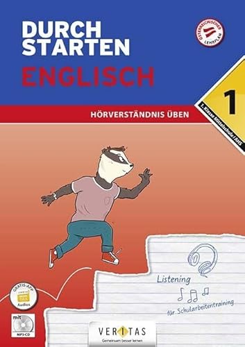 Durchstarten - Englisch Mittelschule/AHS - 1. Klasse: Hörverständnis - Übungsbuch mit Lösungen von Veritas Verlag