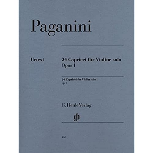 24 Capricci op 1. Violine: Besetzung: Violine solo (G. Henle Urtext-Ausgabe) von HENLE