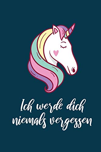 Ich werde dich niemals vergessen: Einhorn Passwort Buch mit Register zum Verwalten von Passwörtern, Zugangsdaten und PINs