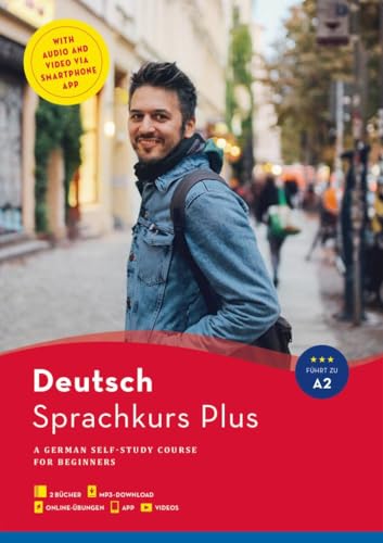 Hueber Sprachkurs Plus Deutsch A1/A2, Englische Ausgabe: A German Self-Study Course for Beginners / Buch mit Begleitbuch, Online-Übungen, MP3-Download und App Hueber Sprachkurs Plus Deutsch A1/A2, Englische Ausgabe: A German Self-Study Course for Beginners / Buch mit Begleitbuch, Online-Übungen, MP3-Download und App