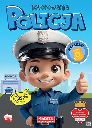 Kolorowanka Policja z naklejkami von Martel