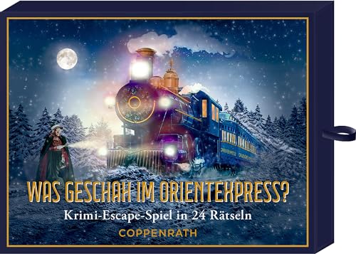 Schachtelspiel – Was geschah im Orientexpress?: Krimi-Escape-Spiel in 24 Rätseln (Literarische Adventskalender) von Coppenrath Verlag GmbH & Co. KG