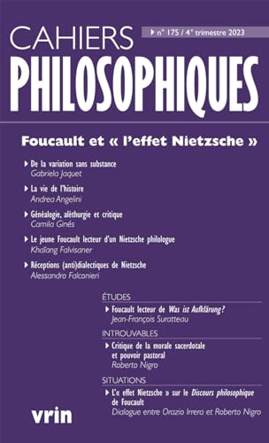 Foucault Et L'effet Nietzsche (Cahiers Philosophiques) Foucault Et L'effet Nietzsche (Cahiers Philosophiques) von Vrin
