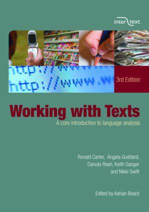 Working with Texts von Taylor & Francis Ltd