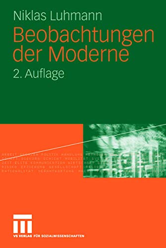 Beobachtungen der Moderne (German Edition) von VS Verlag für Sozialwissenschaften