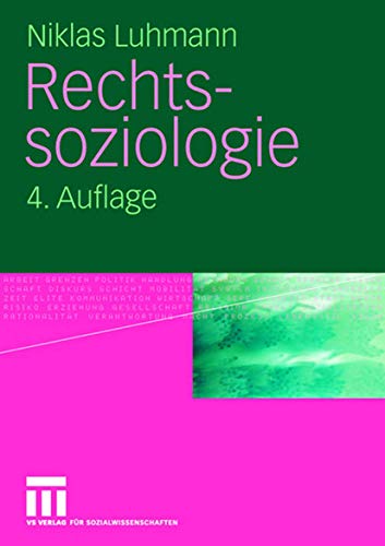 Rechtssoziologie (German Edition) von VS Verlag für Sozialwissenschaften